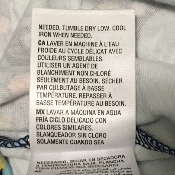 Style & Co. Womens 2X Blooming Blue Floral Printed 3/4-Sleeve Prima Cotton Top - Picture 6 of 12